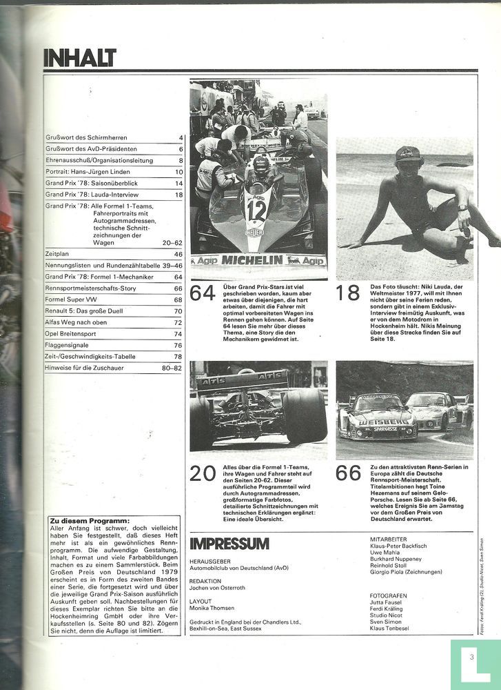 F1 programmaboekje 07-30