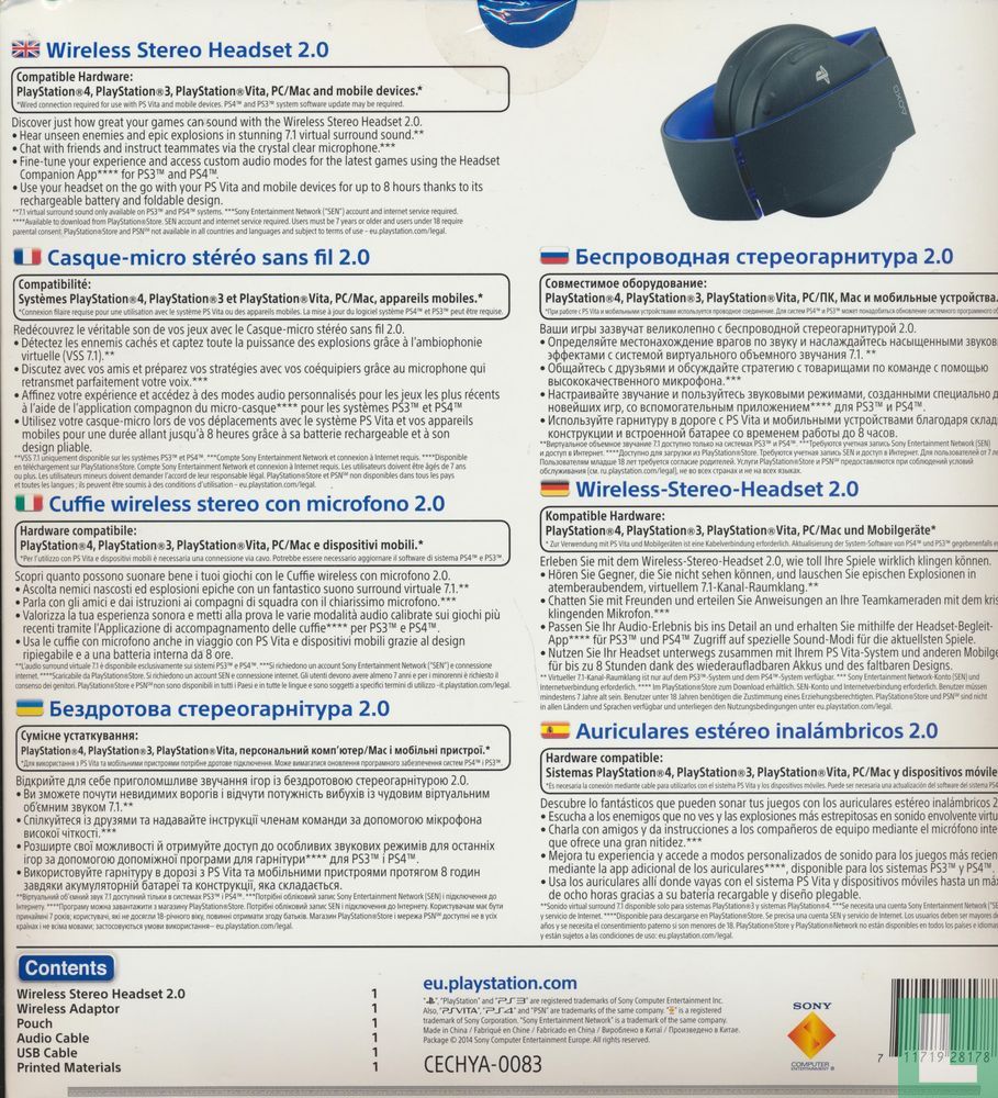 Wireless Stereo Headset 2.0