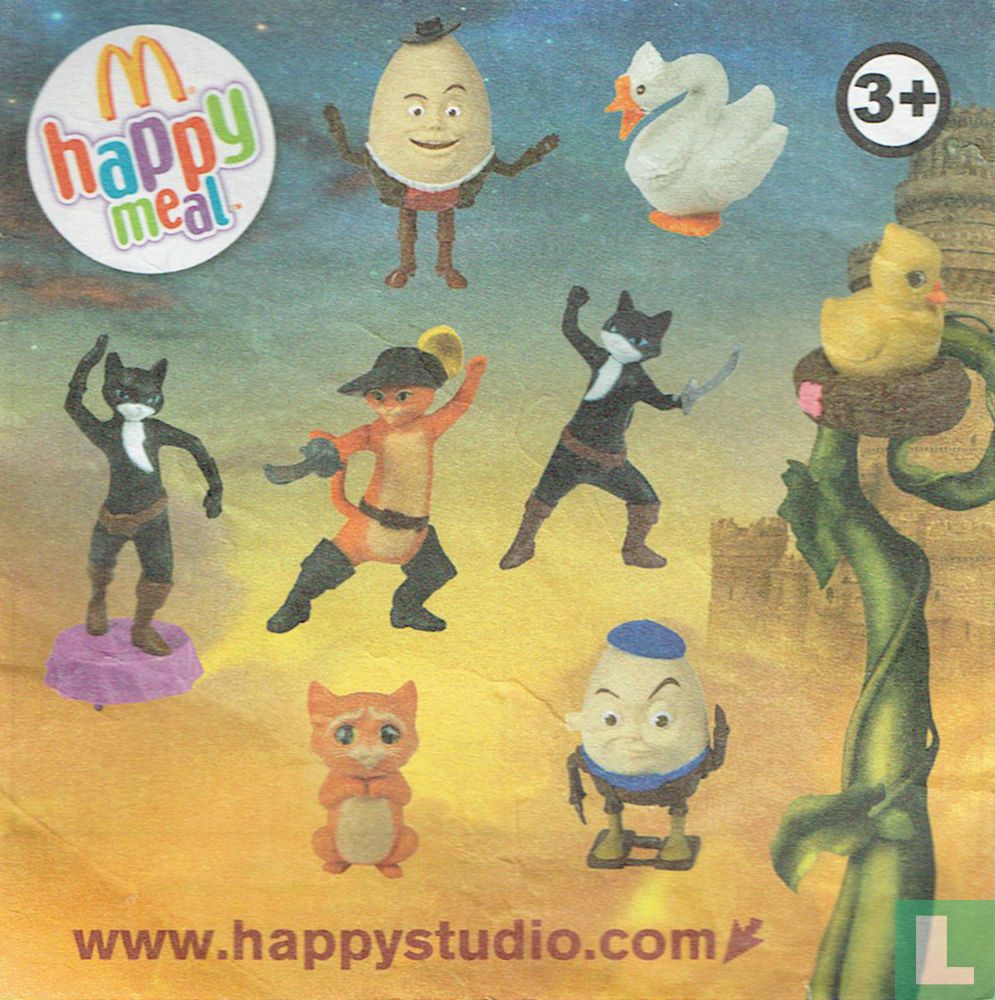 McDonalds Happy Meal Puss N Boots Humpty Dumpty New in Package 