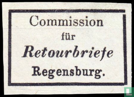 Commission für Retourbriefe Regensburg (1865) - Germany - Local postal ...