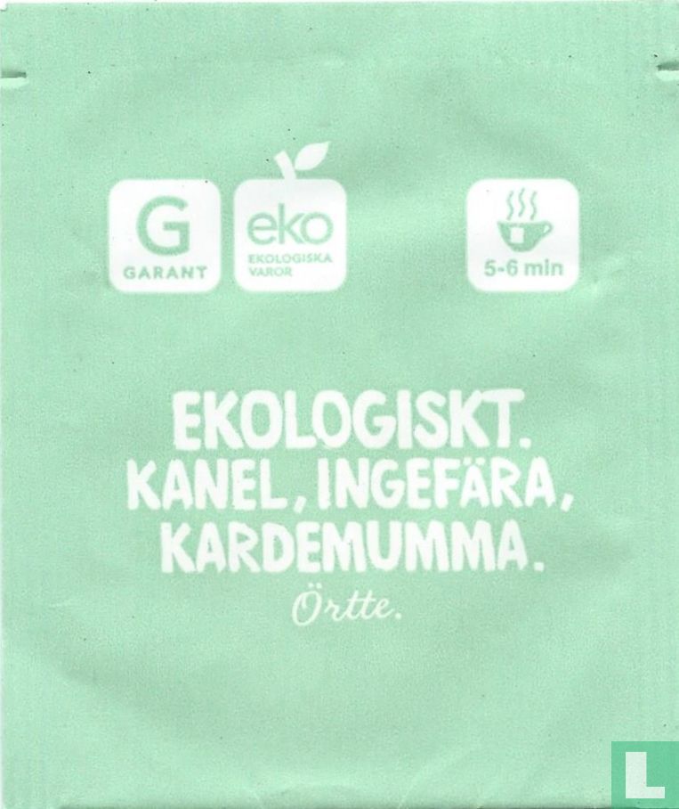 Kanel, Ingefära, Kardemumma.