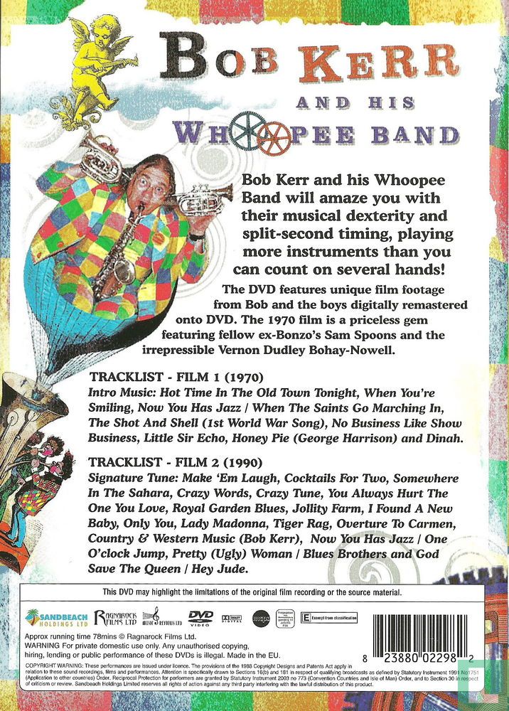 Bob Kerr Bob Kerr and his Whoopee Band DVD - DVD - LastDodo