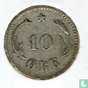 Denmark 10 øre 1882