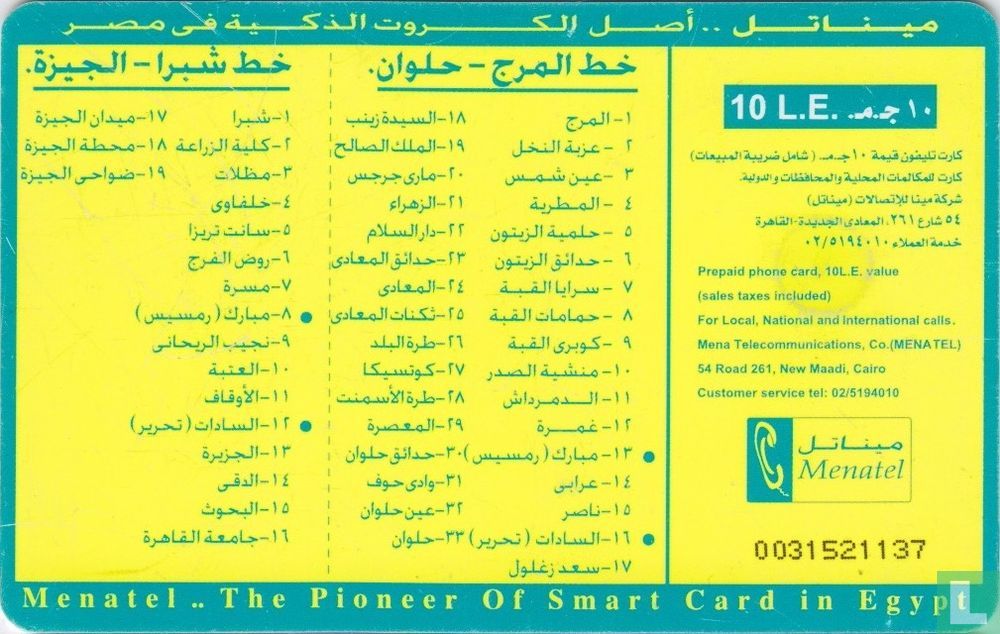 Cairo Subway map