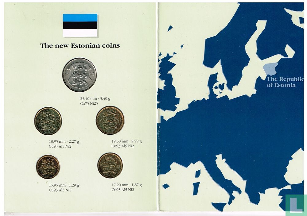 Estonia mint set 1992