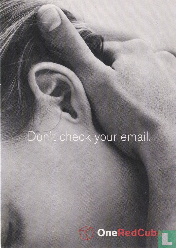 OneRedCube "Don't check your email"