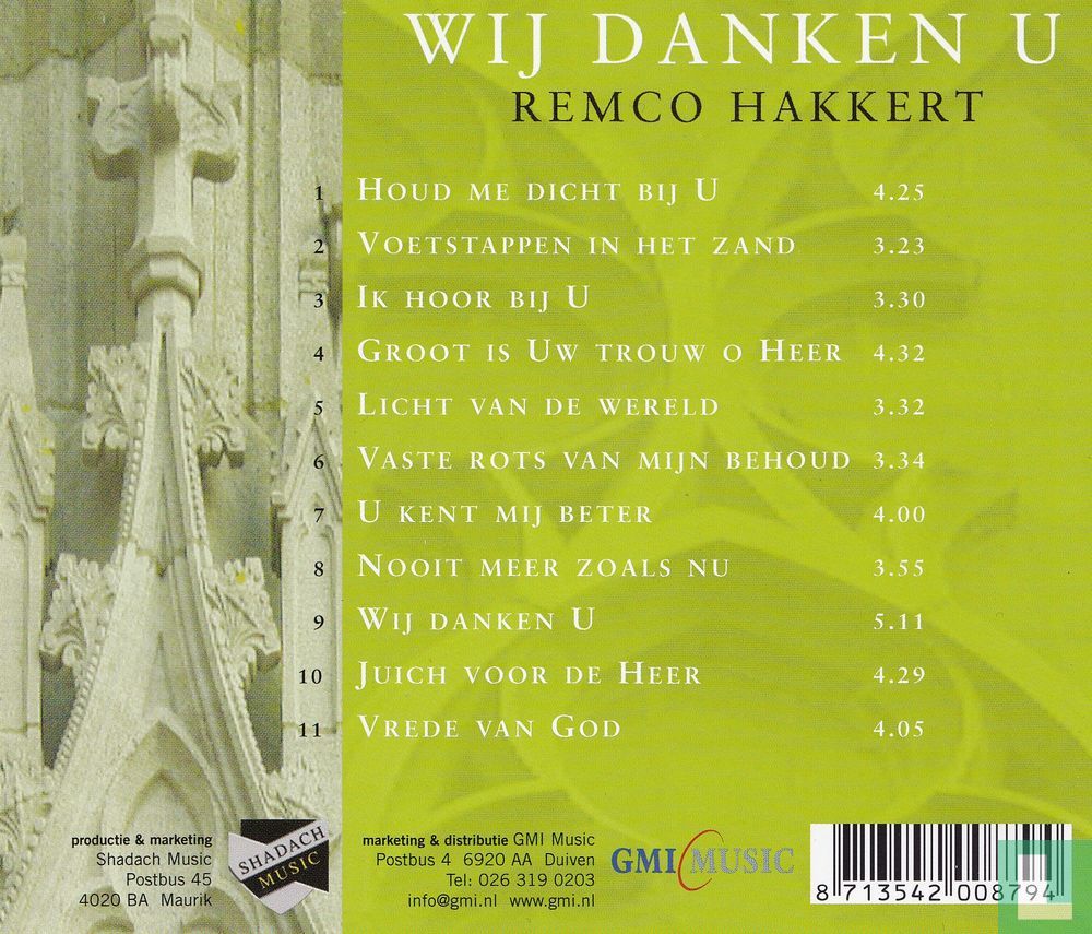 Wij danken U