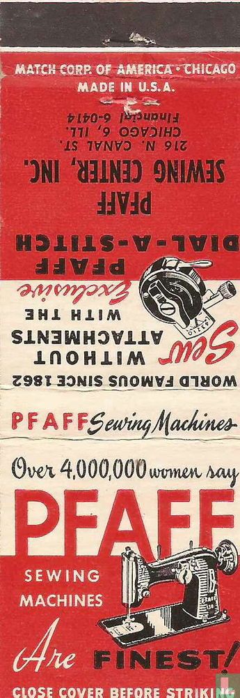 Pfaff sewing machines are finest!