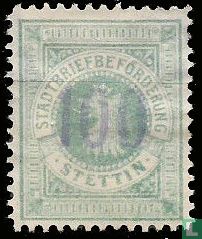 Lion with overprint