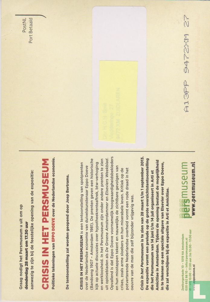 Eppo Doeve in Het Persmuseum