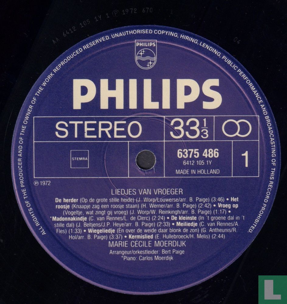 Liedjes van vroeger
