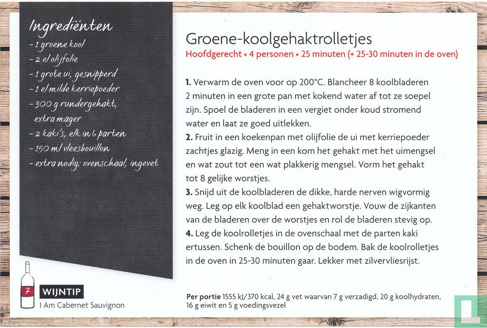 Groene - koolgehaktrolletjes