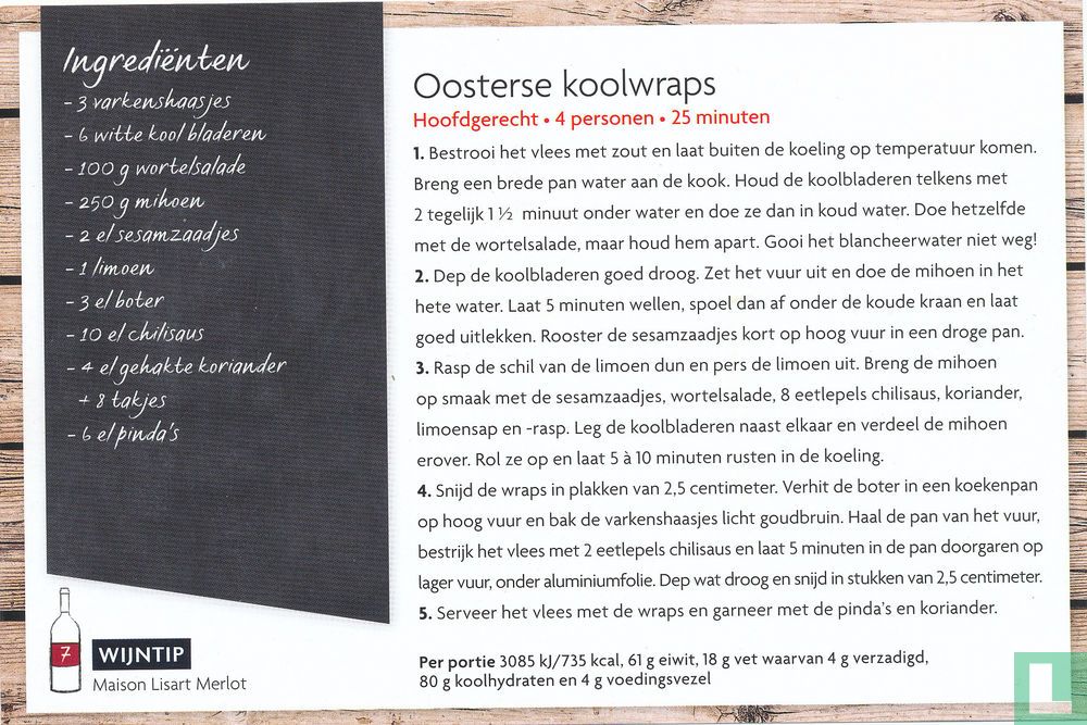Oosterse koolwraps
