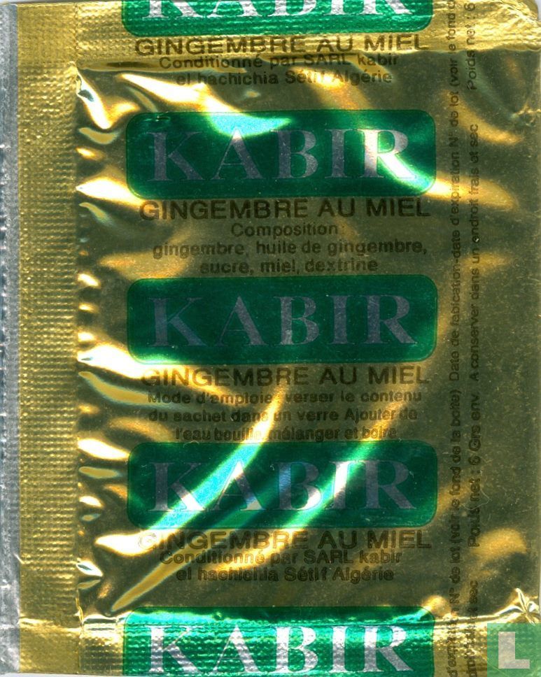 THE KABIR AU GINGEMBRE - Boite 12 sachets 