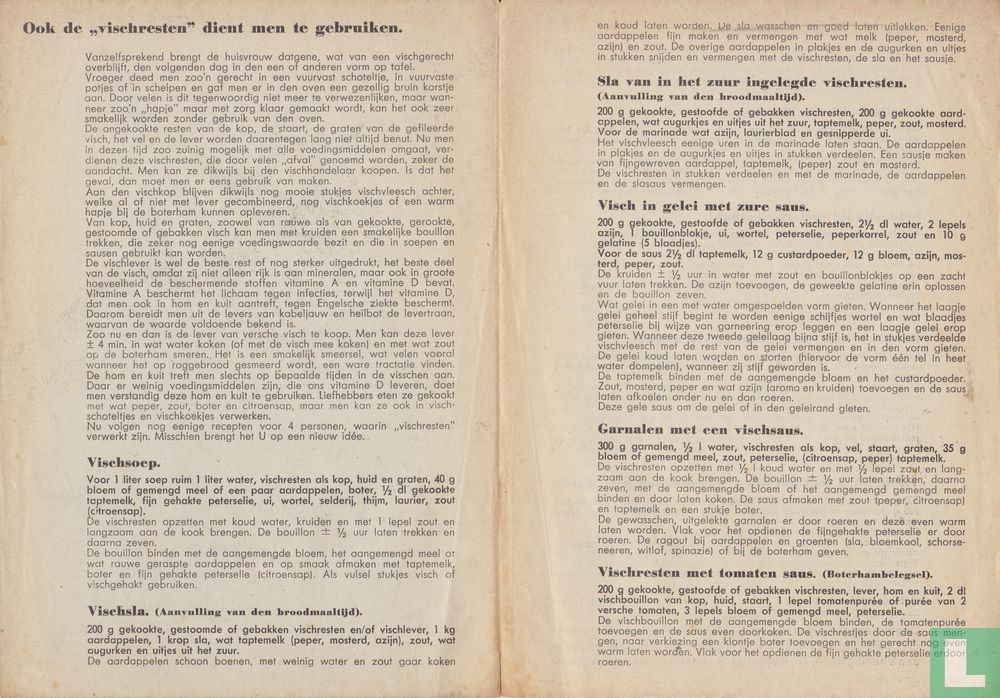 Verwerking van vischresten