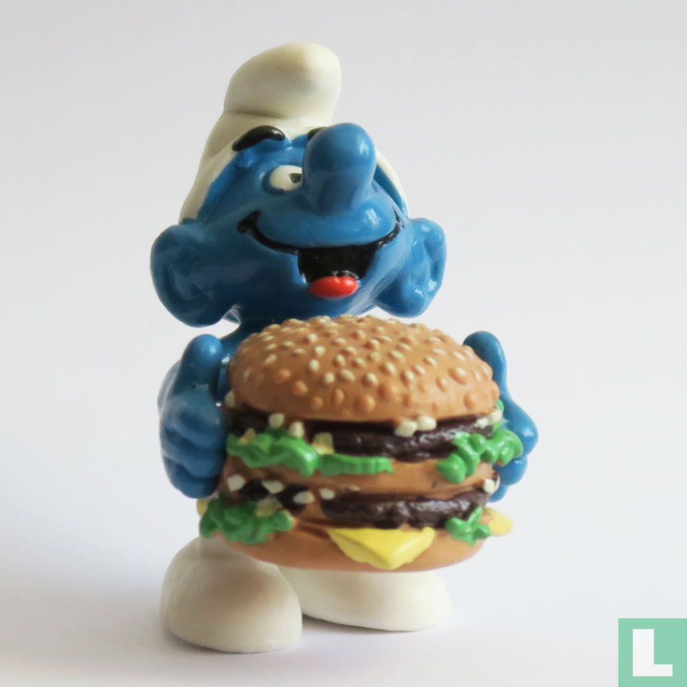 Smurf with Big Mac