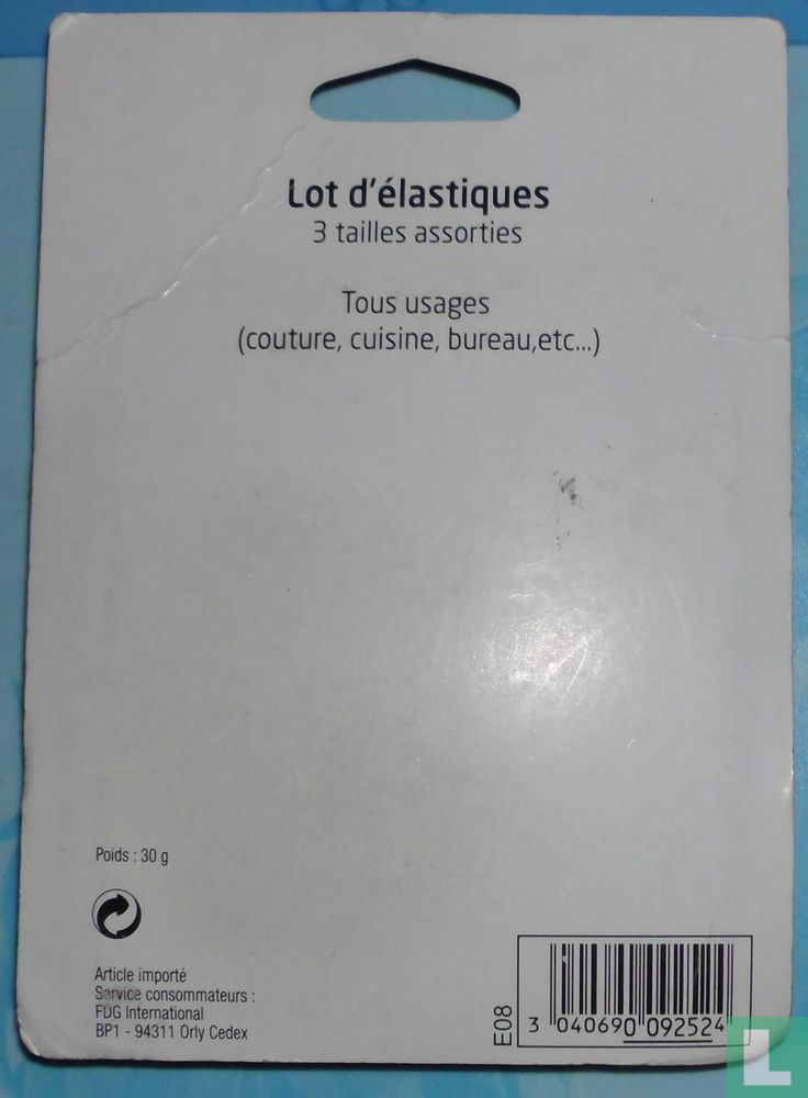Lot d'élastiques