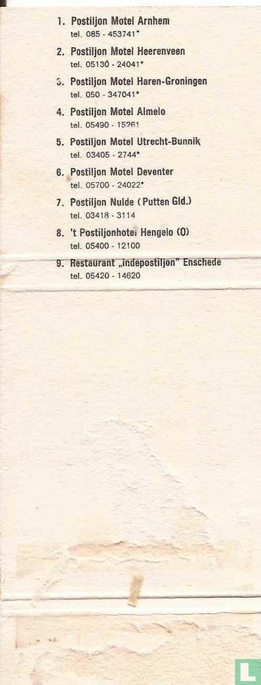 Postiljon Pleisterplaatsen