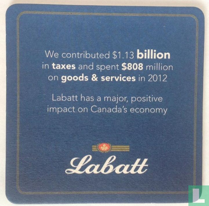 Labatt: We contributed...