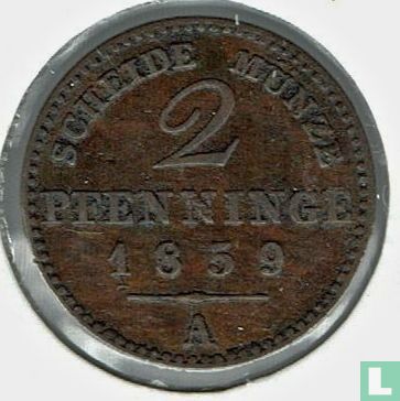 Prusse 2 pfenninge 1859