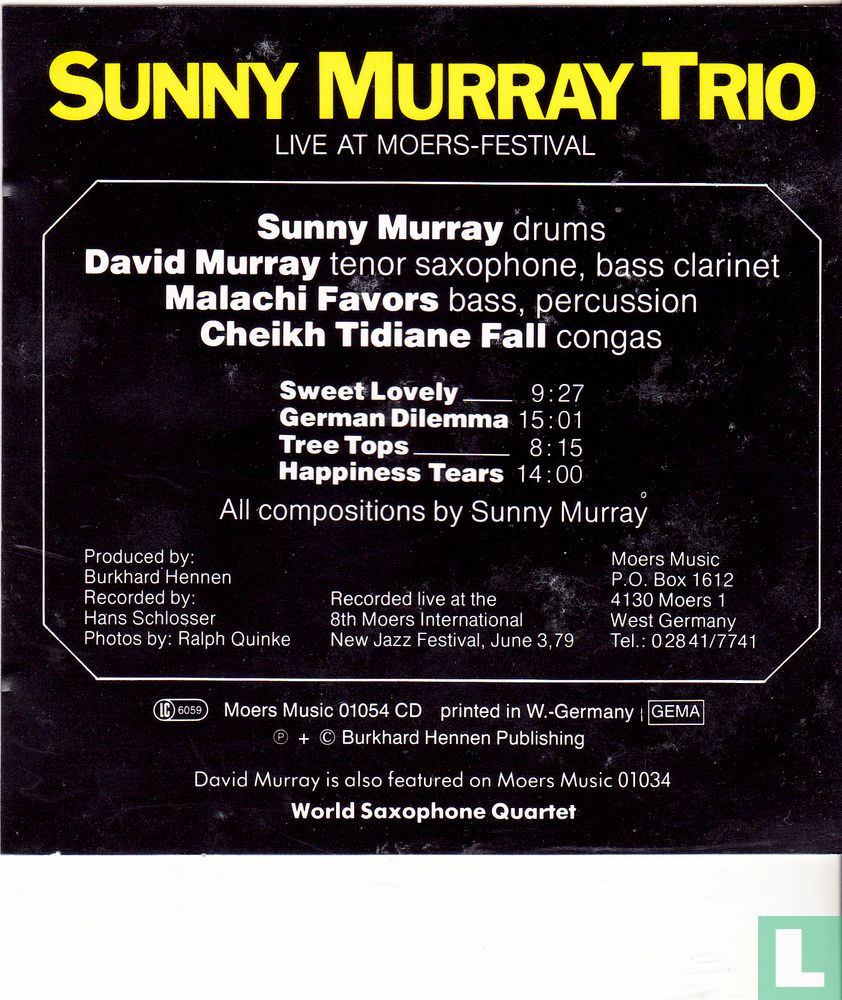 Sunny Murray trio - live