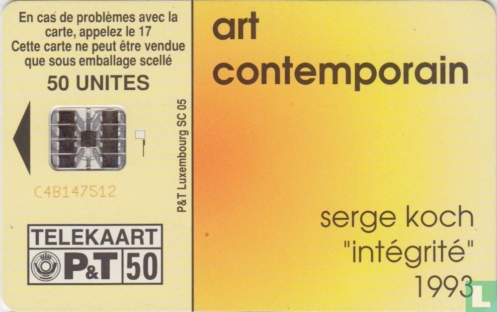 Serge Koch "Intégrité" 1993