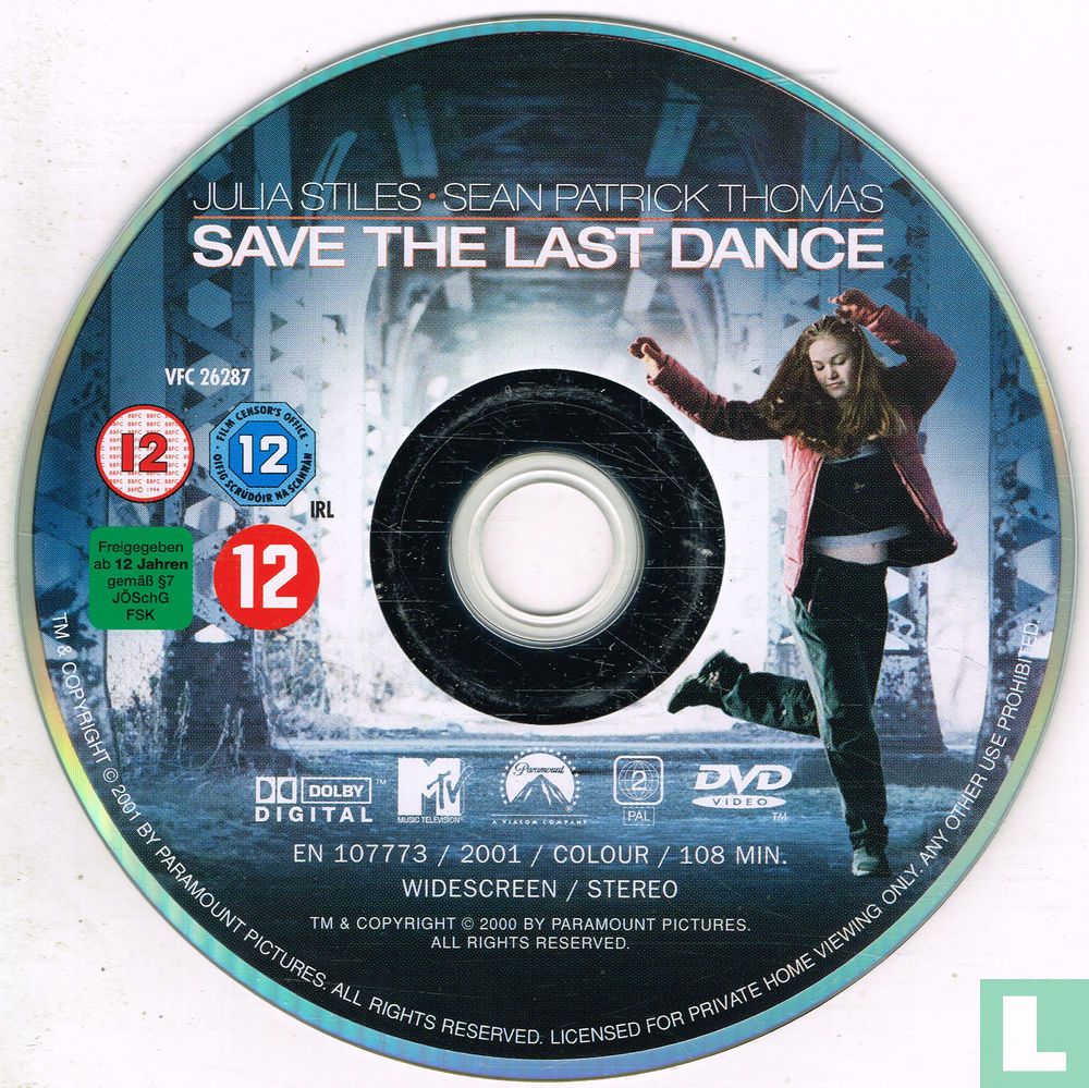 Save the Last Dance (2001) R1 DVD Cover 