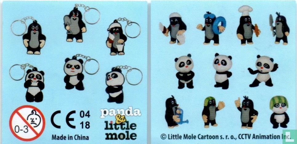 Panda met helm