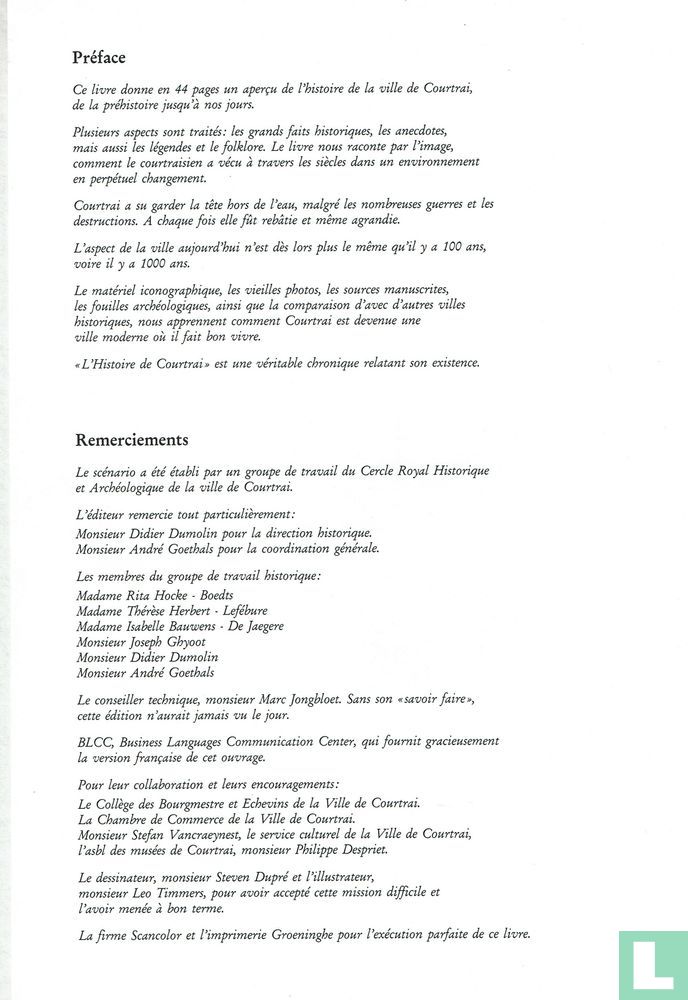 L' histoire de Courtrai