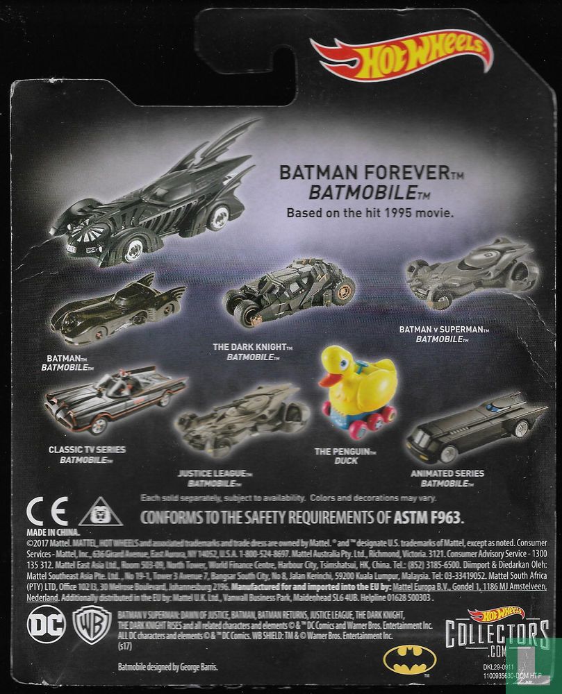 Hot Wheels Batman Forever Batmobile ( Gris ) / Dc Comics