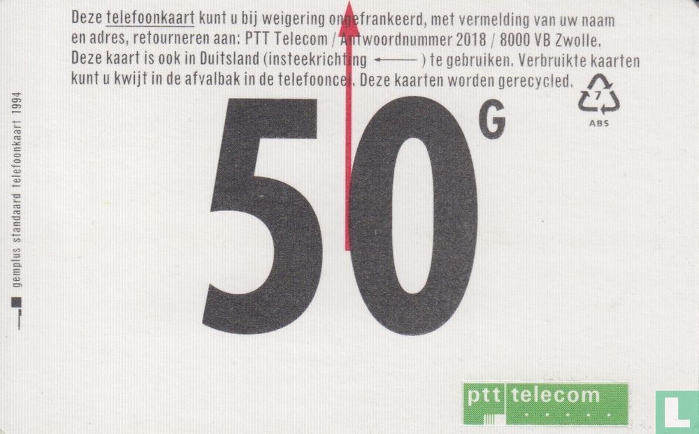 Scully wasserette avontuur Standaardkaart 1994 (1994) - PTT Telecom - LastDodo