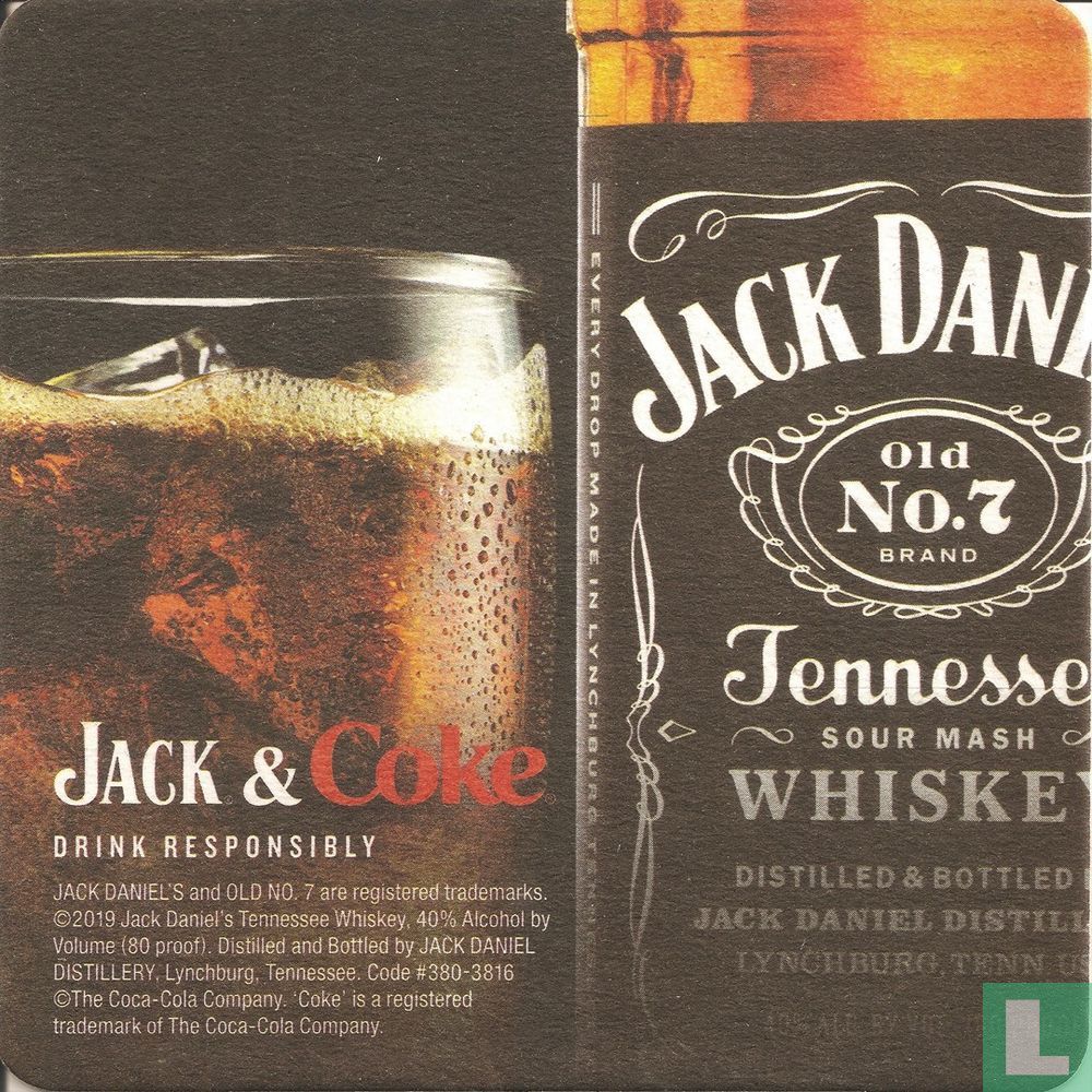 Jack & Coke drink responsibly