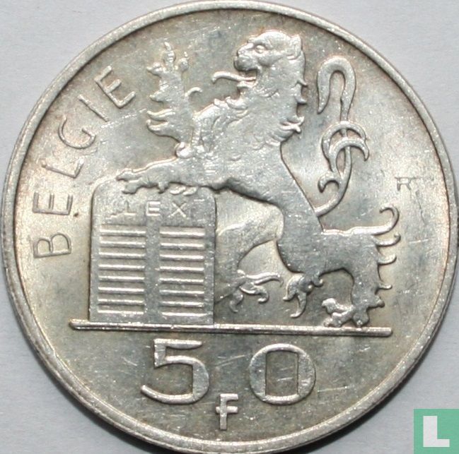 Pièce De 50 Francs Belgique 1948 – Occasion, état Très Beau, Collection Numismatique