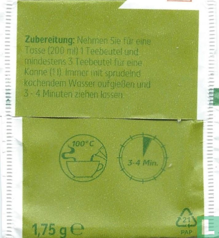 Grüner Tee Vanillegeschmack