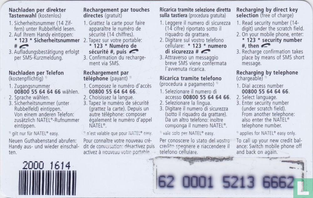 Value Card 50 CHF