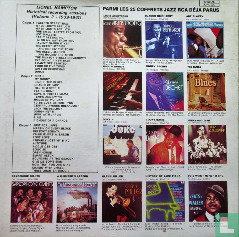 Historical recording sessions 1939-1941