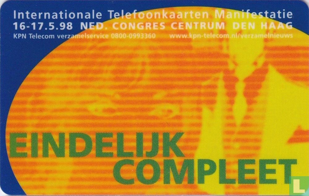 Internationale Telefoonkaarten Manifestatie Den Haag 1998