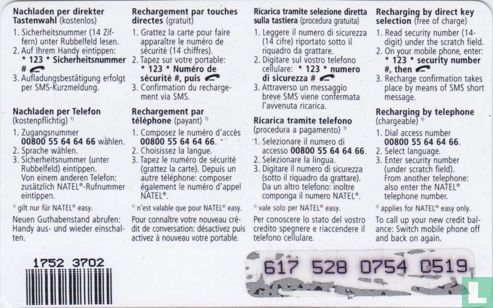 Value Card 30 CHF