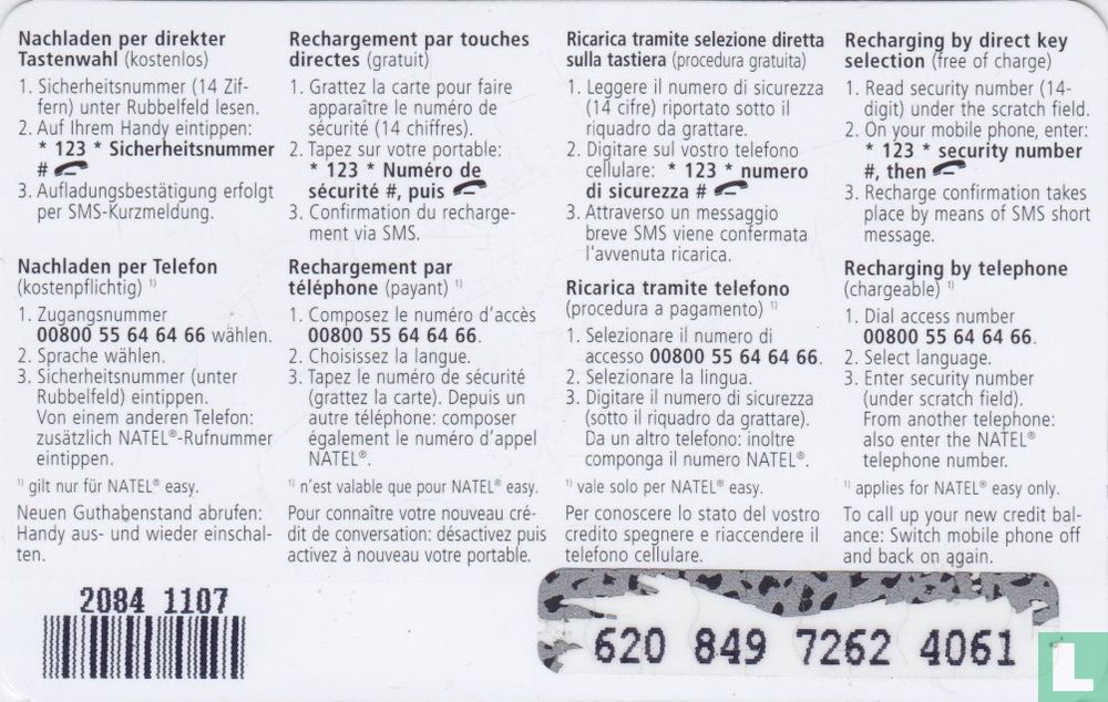 Value Card 30 CHF