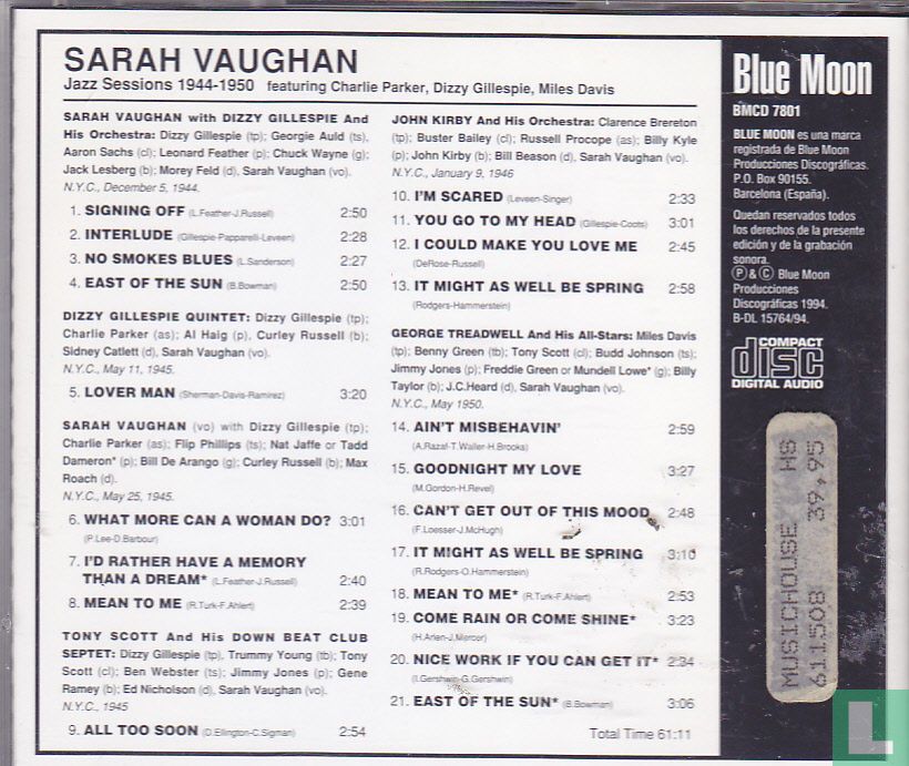 Jazz Sessions 1944-1950