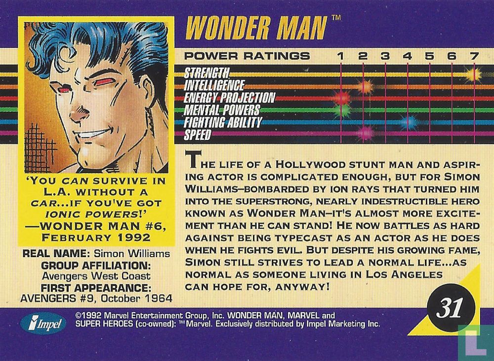 super-heroes Wonder Man
