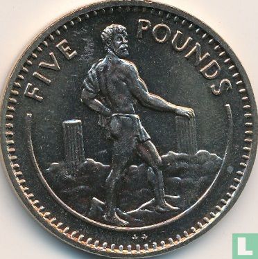 Gibraltar 5 pounds 1990