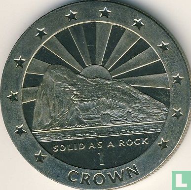 Gibraltar 1 crown 1995 "Solid as a rock"
