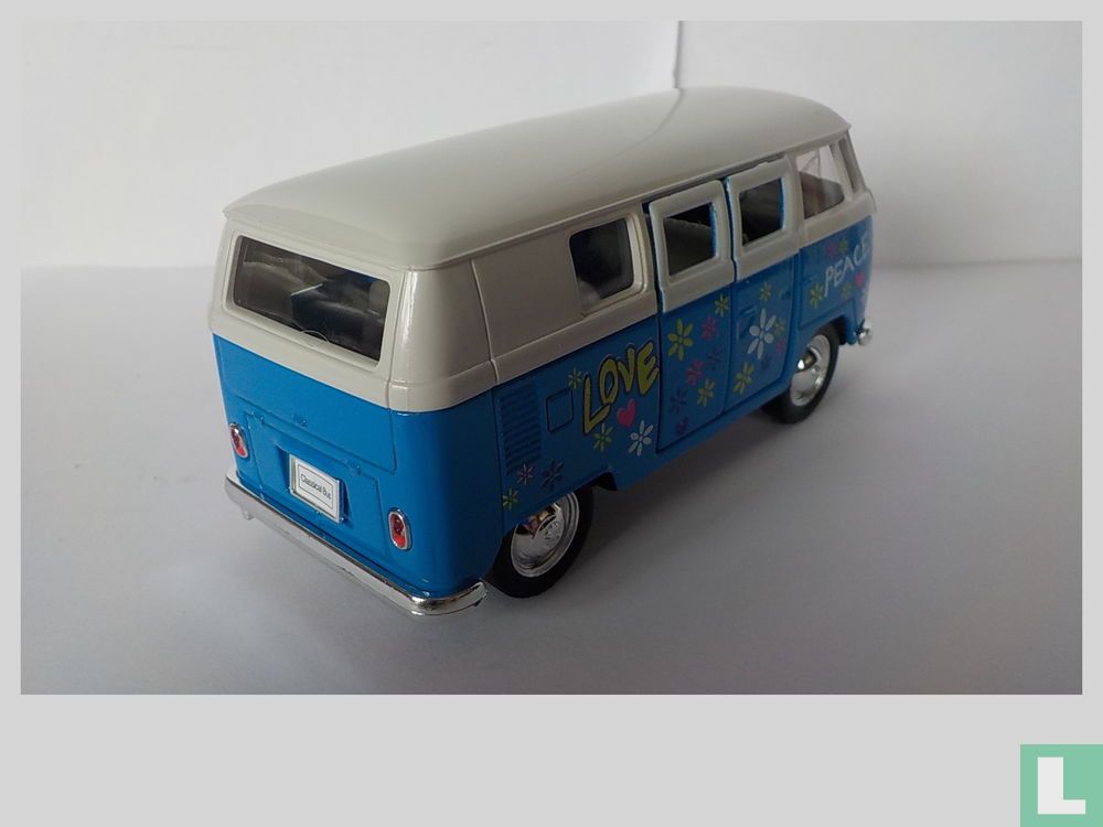 Combi VW Flower Power Bleu - CHRISTIAN DELORME S.A.S