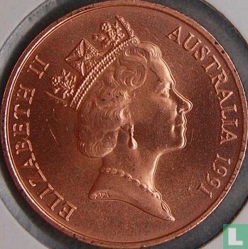 Australien 2 Cent 1991