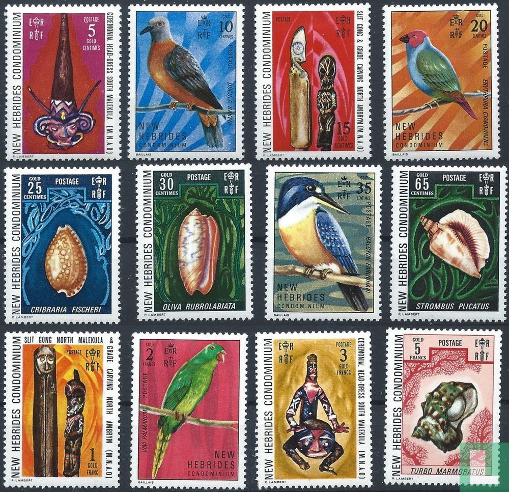 Postage stamps (1972) - New Hebrides - LastDodo