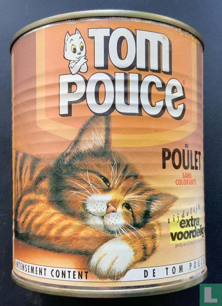 Aanhankelijk slagader puzzel Blik kattenvoer Tom Poes kip (1996) - Blik - LastDodo