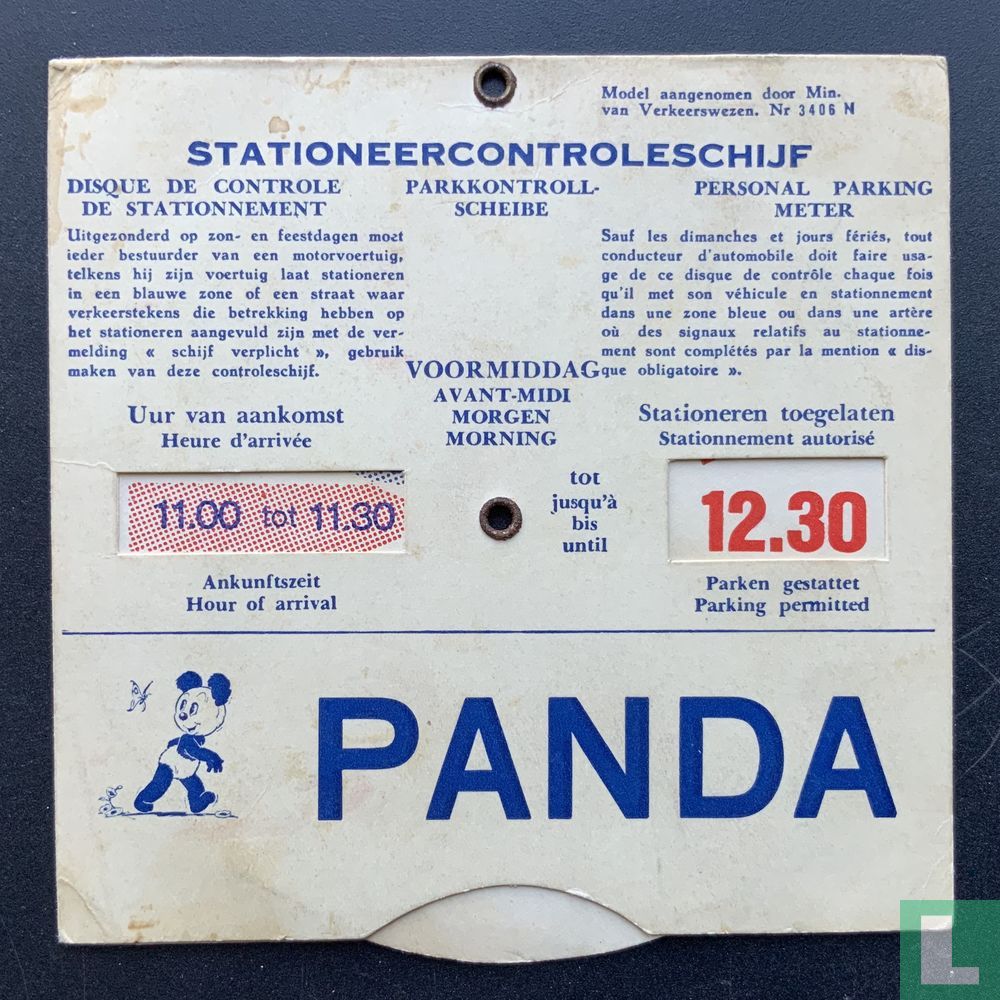 Panda stationeercontroleschijf