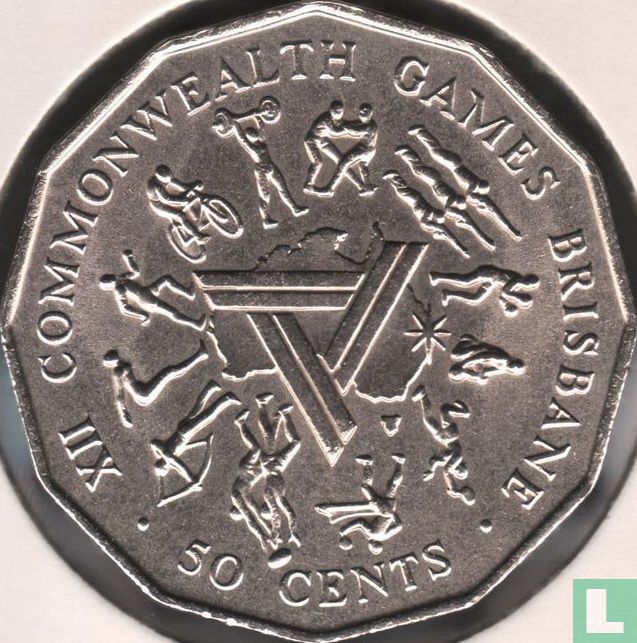 Australia 50 cents 1982 "XII Commonwealth Games in Brisbane"