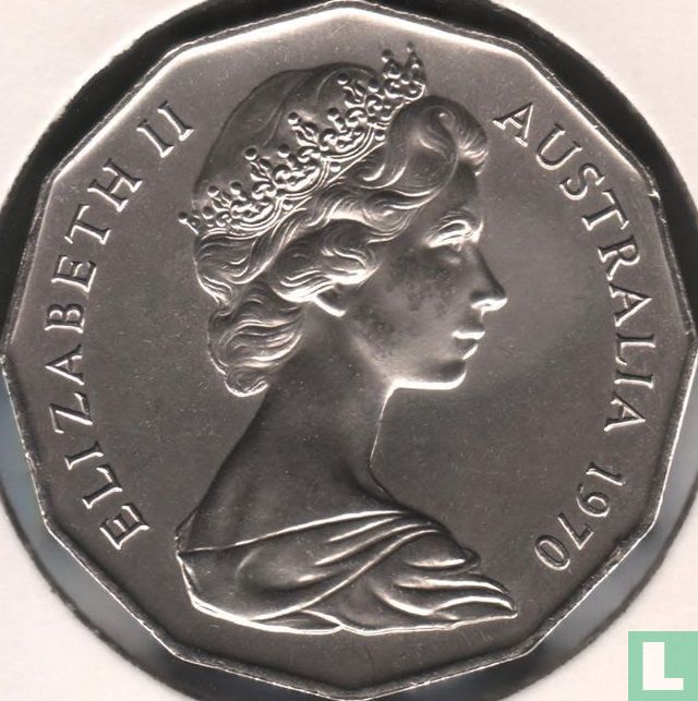 Australië 50 cents 1970 "Bicentenary of James Cook's discovery of the Eastern Australian coast"